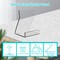 Acylic Upright Display Stand, 6PC 4 Inch Clear Display Holder Easel Base Picture Frame for Home Office School Store to Display Book, Vinyl Record, Album, LP Cover, Artworks, CDs